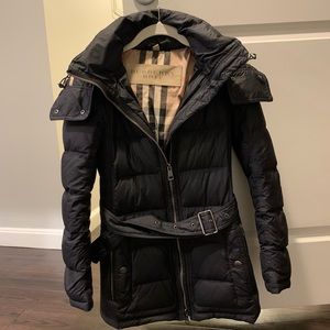 Burberry Brit belted down puffer coat